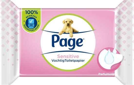 Page Vochtig Toiletpapier Sensitive 38 stuks