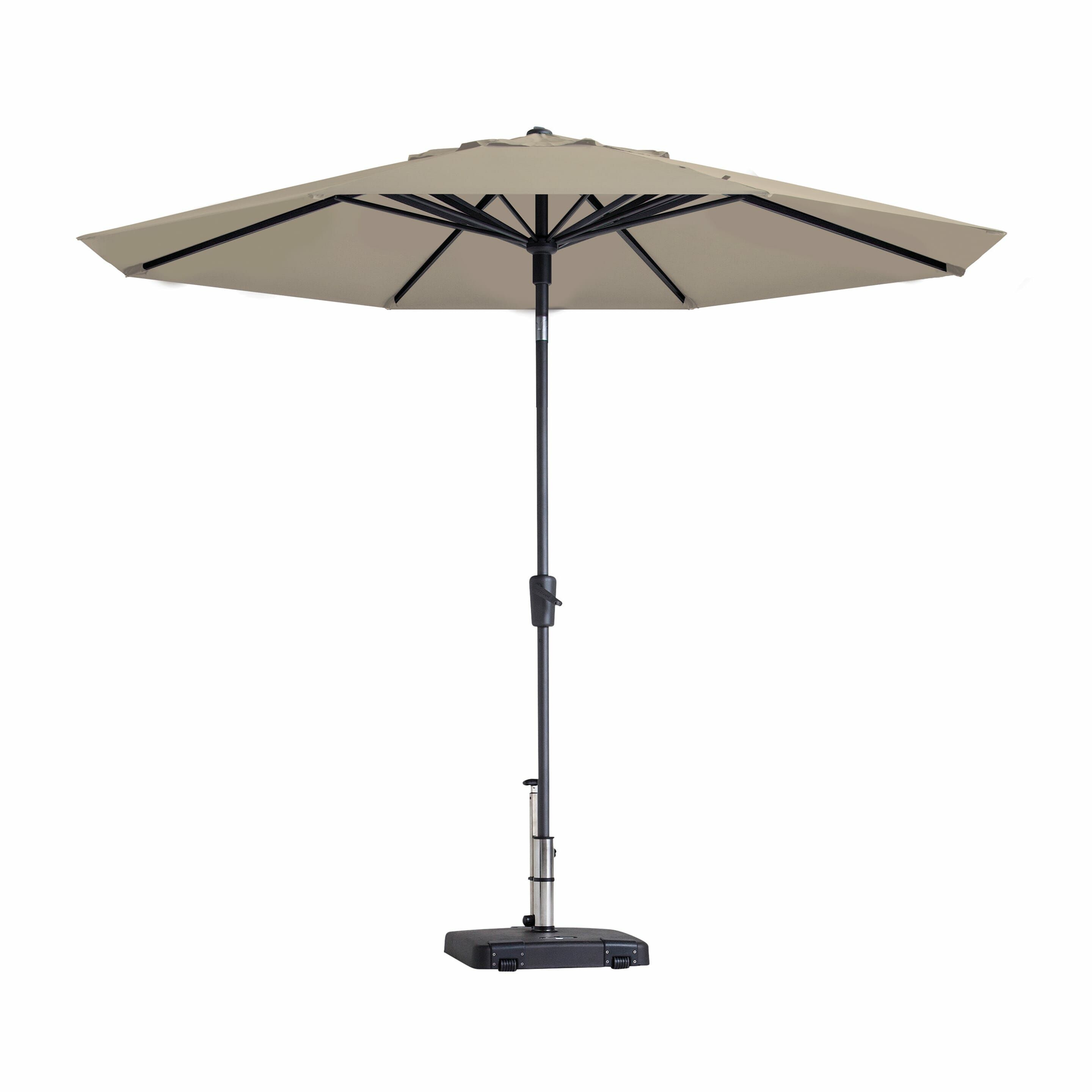 Madison Paros II Round Parasol - 300cm - Polyester - Beige