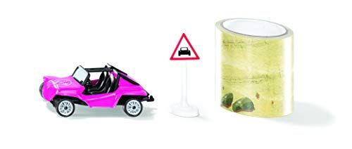 SIKU 1604 Buggy met band en verkeersbord - Metaal/Kunststof - Roze
