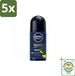 NIVEA MEN Deep Sport Antitranspirant Roller - 50 ml - 5 stuks