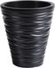 Prosperplast Sand Dunes Plantenpot/bloempot - Antraciet - D35 x H38 cm