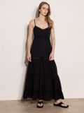 Apricot Maxi-jurk met gehaakte details Zwart XL