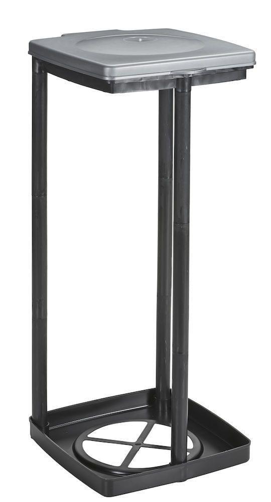 Sunware Quadra vuilniszakstandaard - 120L - zwart/metallic