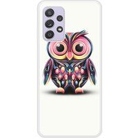 Hiboux coloré Bedrukt siliconen hoesje compatibel met Galaxy A72 4G