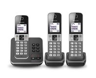 Panasonic KX-TGD323 Trio DECT telefoon met Antwoordapparaat - Zwart