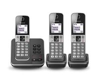 Panasonic KX-TGD323 Trio DECT telefoon met Antwoordapparaat - Zwart