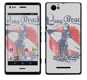 Royal Muurtattoo RS. 71822 zelfklevend voor Sony Xperia M met motief Long Beach