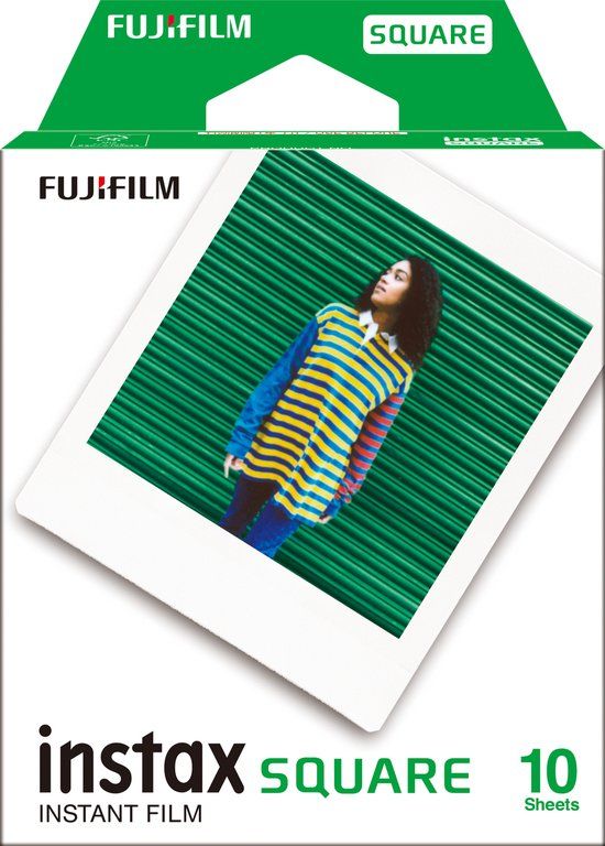 Fujifilm Instax Square Film - White Frame - 10 Sheets