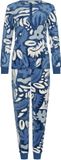 Pastunette - Blue Bloom - Pyjama/Huispak - Velours - Blauw - Maat 42
