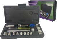Pomocnik Dopsleutelset - 1/4" & 3/8" - 21-delig - Chroom-Vanadium staal - In handige opbergkoffer