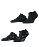 Esprit Fine Dot 2-Pack dames sneakersokken zwart - maat 35-38