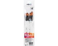 Darwi Acryl Penselen Set – Medium Formaat - Voor Acryl, Olie en Aquarelverf - 5 stuks