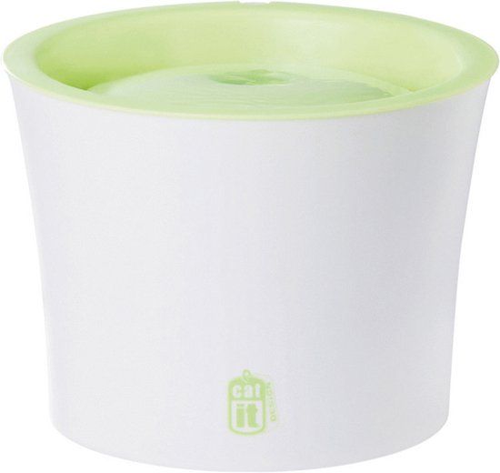 Catit Design Fresh Clear Drinkfontein - Kat - Wit Groen - 3L - USB
