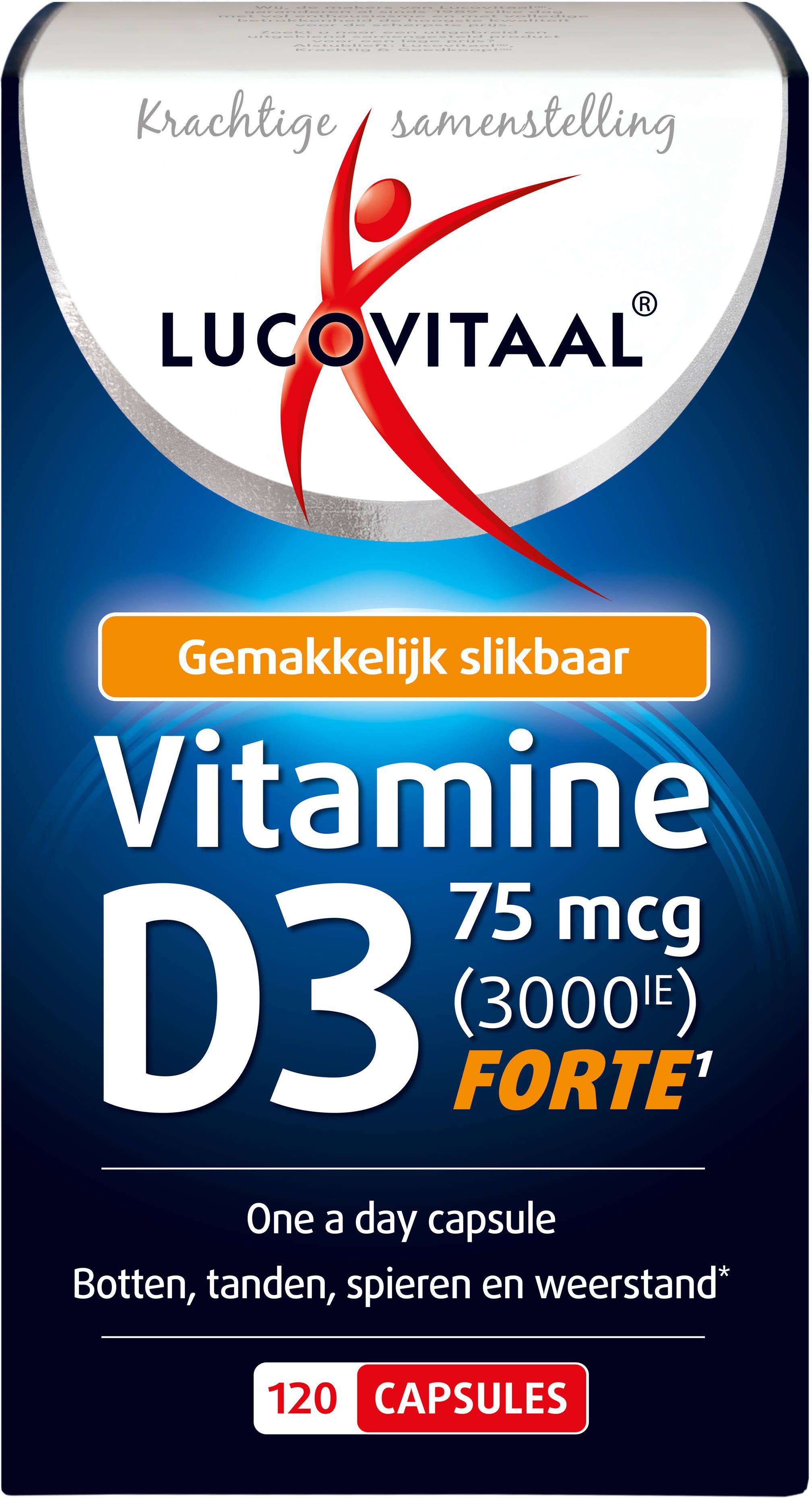 Vitamine D3 75mcg - 120 Capsules