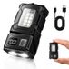 Carehabi Led-zaklamp, oplaadbaar, RGB mini-sleutelhanger, 400 lumen, EDC multifunctionele magnetische USB, 7 modi, waterdicht, voor camping, outdoor gadgets
