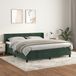 Maison Exclusive - Boxspringbed met matras, vert foncé, 160x200 cm, velours