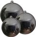Kaemingk B.V. 3x Grandes boules de Noël argentées de 14/20/25 cm brillant en plastique