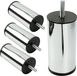 Ensemble élégant de 4 pieds de meuble en chrome argenté, 10 cm de haut