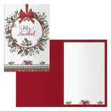DOHE - Kerstkaarten - Pack van 6 - Afmetingen: 11,5 x 17 cm (gesloten) - Inclusief envelop voor het opbergen van de kaart - Model Corona