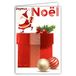 Afie 61-5639 Kaart Vrolijk Kerstman schaats, rood glanzend, glinsterend, grote geschenken, ballen aan het einde van het jaar, met witte envelop