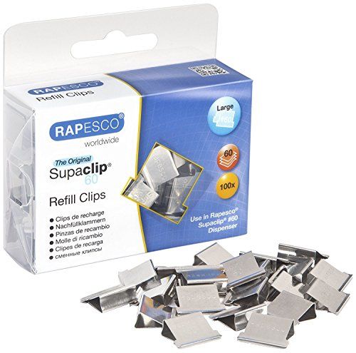 Rapesco Supaclip 60 - Reserveklemmen - 100 stuks