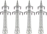 Kibri 38533 H0 Deco-set elektriciteitsmasten (4 stuks)