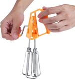 Merkloos roestvrijstalen handgardeblender - oranje