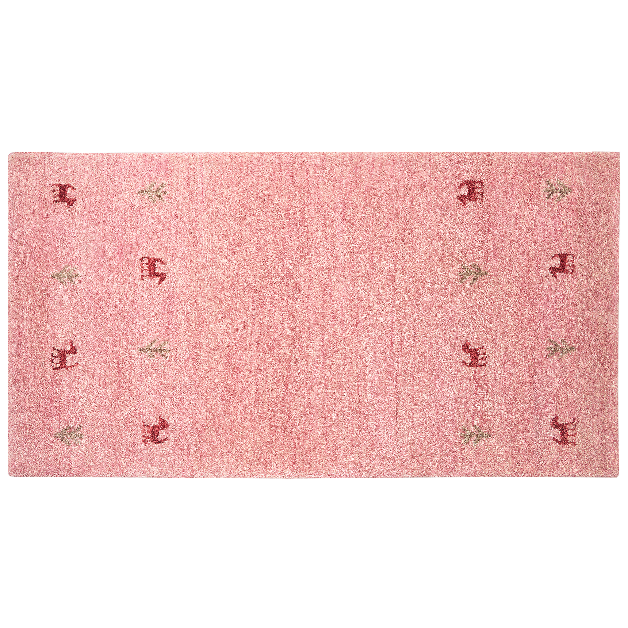 BELIANI Beliani YULAFI - Modern vloerkleed - Roze - 80 x 150 cm - Wol