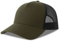 Atlantis Headwear Rapper Cotton-S Cap AT535 - OLIVE/BLACK - One size