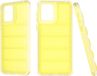 Techsuit Hoesje geschikt voor Motorola Moto E13 - Wave Shield Shockproof Rigide Back Cover - Geel