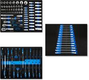 EBERTH Multitool gereedschapset 114 delig Blauw