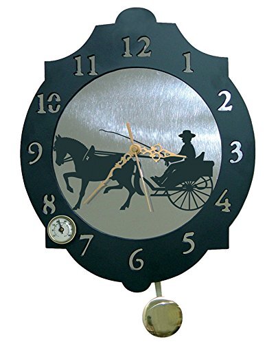 IMEX EL ZORRO Imex Zorro 11365 Horloge paard met wagon, 374 x 312 mm