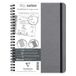 Clairefontaine 782335C Schrijfblok & Schrift A5+ 60 vel Grijs