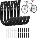 Merkloos / Sans marque Zware Garagehaken voor Gereedschap - Set van 6 Haken voor Fietsen, Ladder en Organisatie