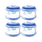 Gründl Wol Lolly Pop - Dikke wol voor haken en breien met kleurverloop - breigaren - zacht en huidvriendelijk - 100% polyacryl - 4 bollen 150 g / 240 m - naalddikte 5-6 - Blueberry Swirl