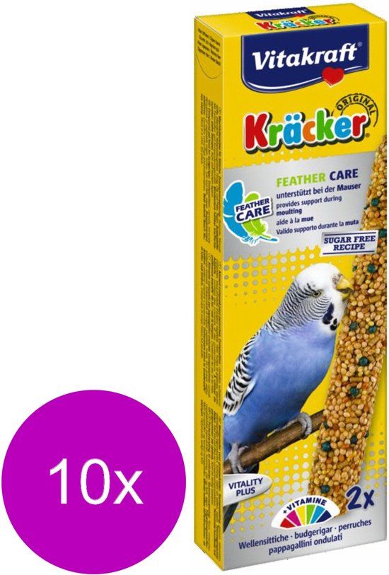 VITAKRAFT Parkiet Kracker 2 stuks - Vogelsnack - 10 x Rui