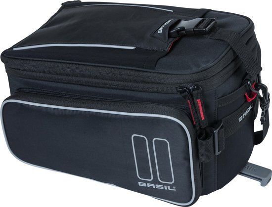 Basil Sport Design Bagagedragertas MIK - Enkele fietstas - Zwart - 15 Liter