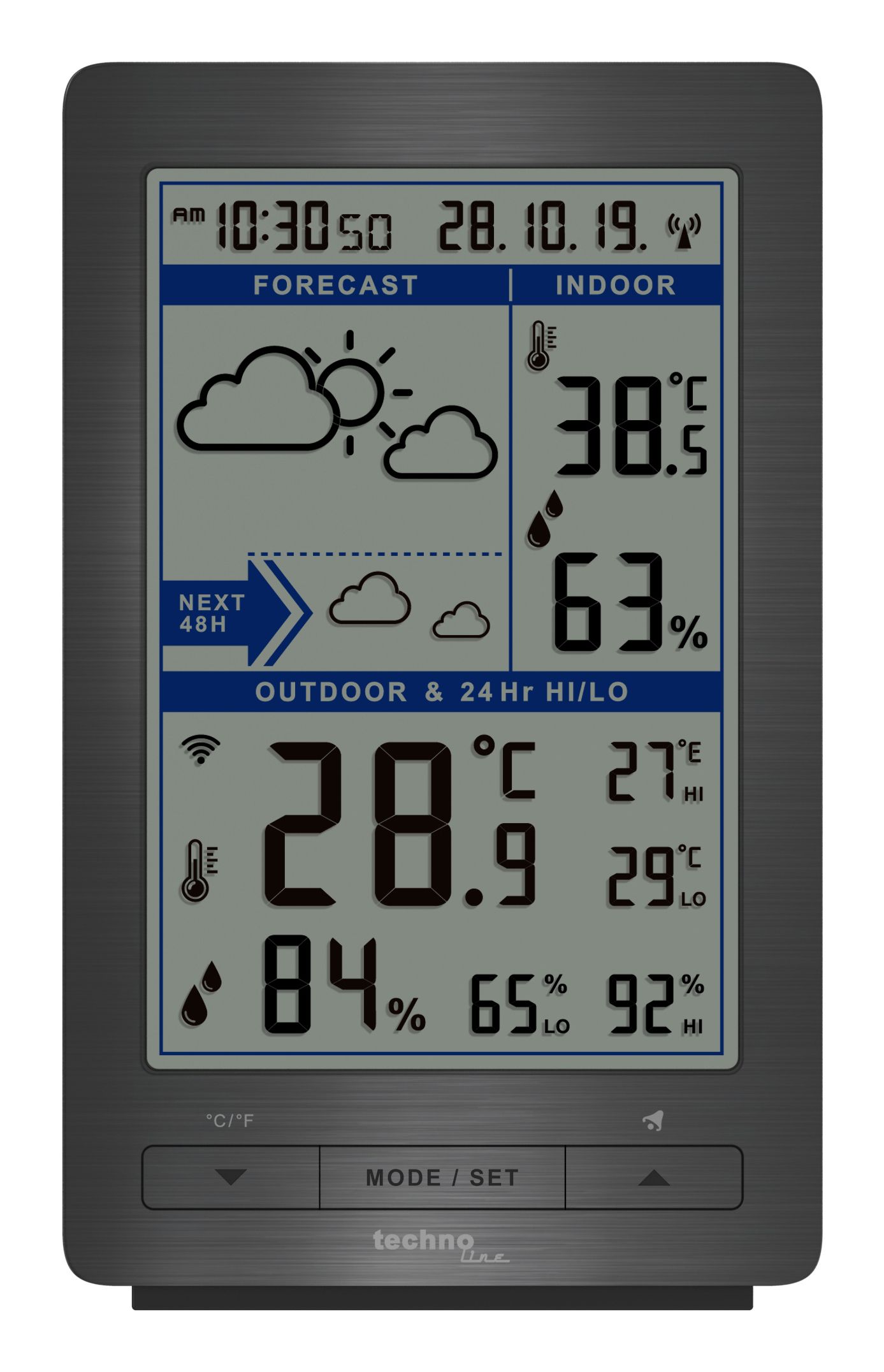 Technoline Weerstation - WS 9485 - Radio gestuurd - Incl. Buitensensor