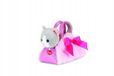 Pink Trudi - Fashion Bags Knuffel Katje in Tas 20 cm - Pluche Knuffel - Wit/Blauw