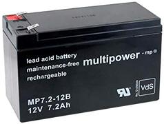 akku-net Lood-Zuur Accu (multipower) MP7,2-12B VdS, 12V, Lead-Acid