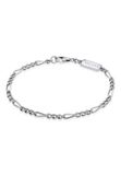 KUZZOI Armband Heren Solid Basic Cool - 925 Sterling Zilver - Mannen sieraden