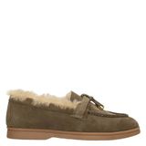 Poelman Zalama suède loafers - donkergroen