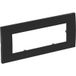OBO Bettermann Cadre de recouvrement module 45, 3 voies, polycarbonate, gris noir RAL 7021