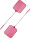 Cm Vliegenmepper compact - 2x - uitschuifbaar - 35/77 cm - roze