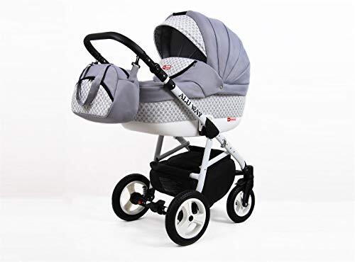 SaintBaby Kinderwagen 3in1 2in1 Set Isofix Buggy Autostoel Light Weight bySaintBaby Silver 2in1 zonder autostoel