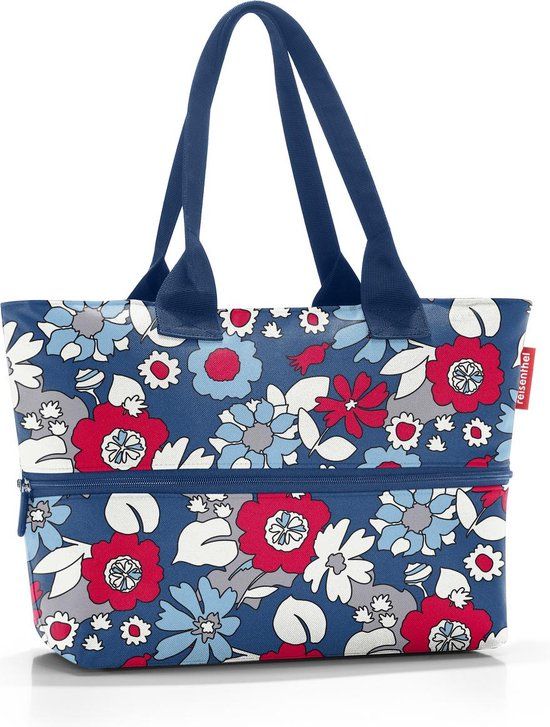 Reisenthel Shopper E1 Shopper Schoudertas - 12L - Florist Indigo Blauw
