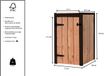 Voldux Volente Suze Container ombouw 1 container | Douglas hout | Onderhoudsvrij | Containerkast | Containerberging |
