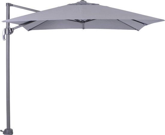 Garden Impressions Zweefparasol Hawaii S 250x250 - donker grijs - licht grijs