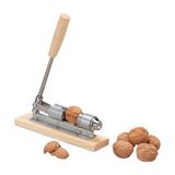 Relaxdays Retro Notenkraker Hout Metaal Verstelbaar