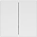 Hager Berker Q.1/Q.3 Schakelelement/Centrale Plaat - Wit